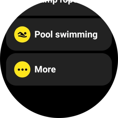 If your required activity is not displayed, press More and go to the required activity.