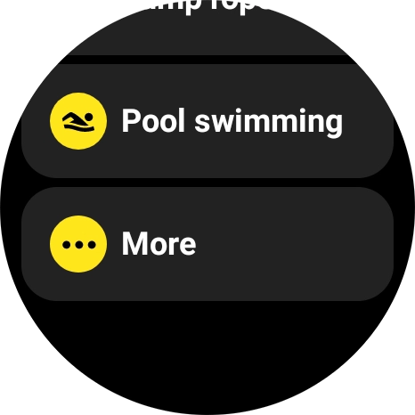 If your required activity is not displayed, press More and go to the required activity.