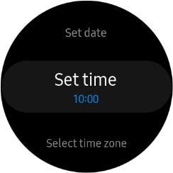 Press Set time.