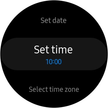 Press Set time.