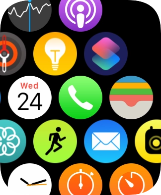 Press the email message icon.
