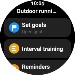 Follow the instructions on the screen to select the required settings for the selected activity.