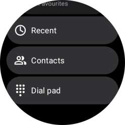 Press Dial pad and key in the required number.