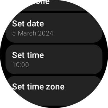 Press Set date.