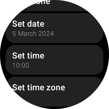 Press Set date.