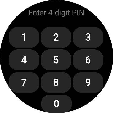Key in the required PIN and follow the instructions on the screen to create a PIN as lock code.