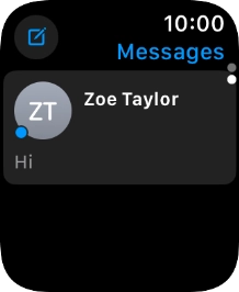 Press the required text message.