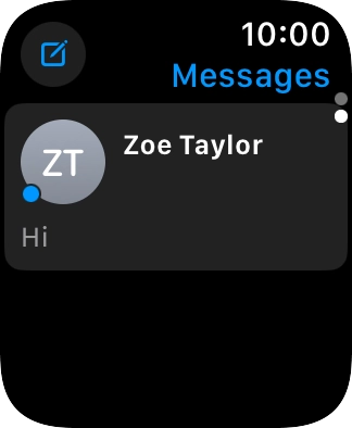 Press the required text message.