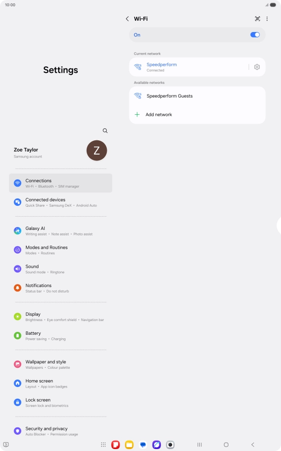 Press the Home key to return to the home screen.