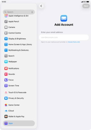 Press the field below 