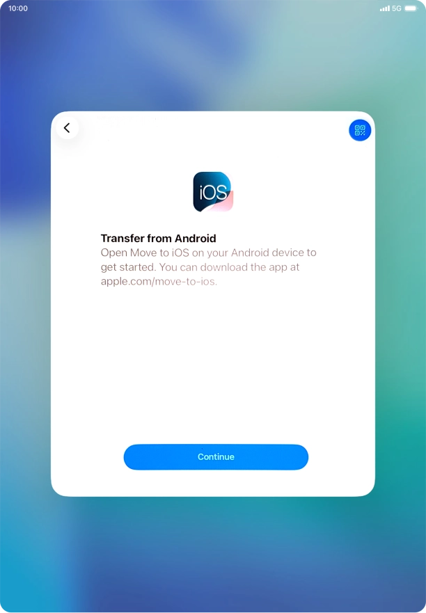 To transfer content to your tablet, you need to install the app 