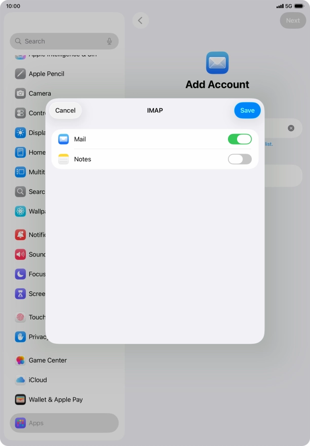 Press Save. Your email account has now been set up. To select more settings for incoming and outgoing server, proceed with the following steps.