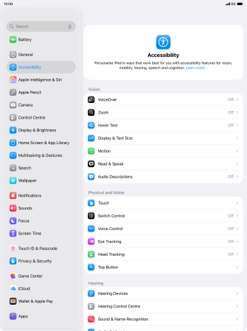 Press the required category below 