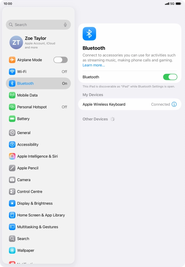 Slide your finger upwards starting from the bottom of the screen to return to the home screen.
