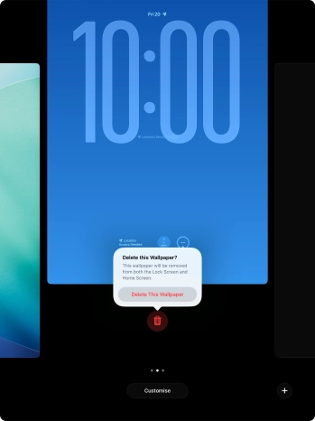 Press Delete This Wallpaper.