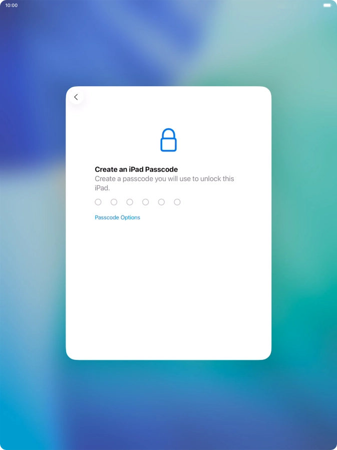 Press Passcode Options.