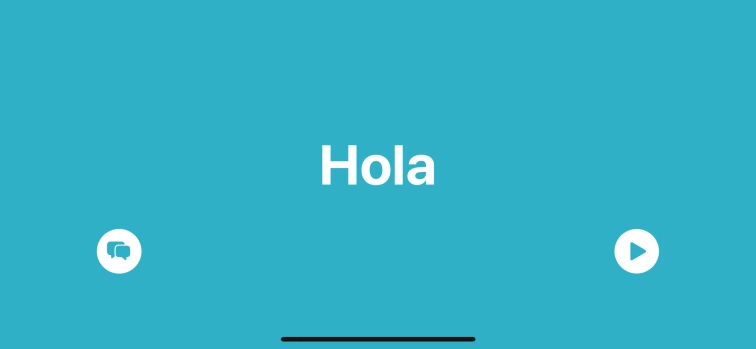 Press the split view icon to go back to display of both languages.