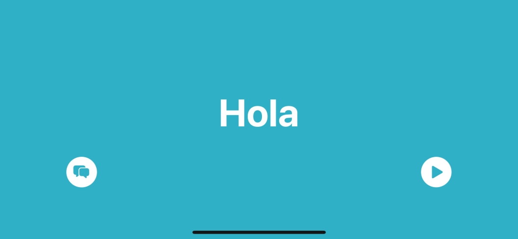 Press the split view icon to go back to display of both languages.