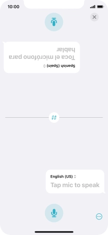 Press the end icon to end two-way view.