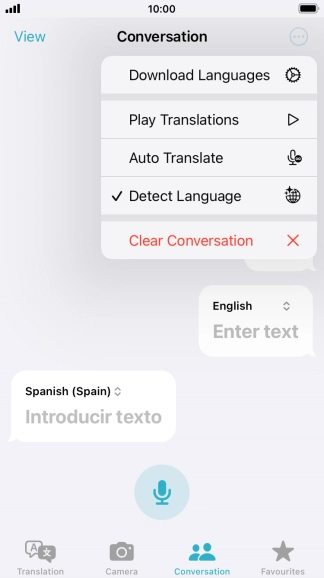 Press Clear Conversation.