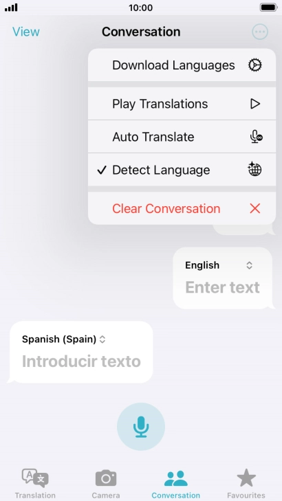 Press Clear Conversation.