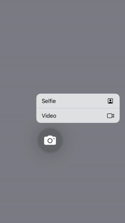 Press and hold the required function to see more actions.