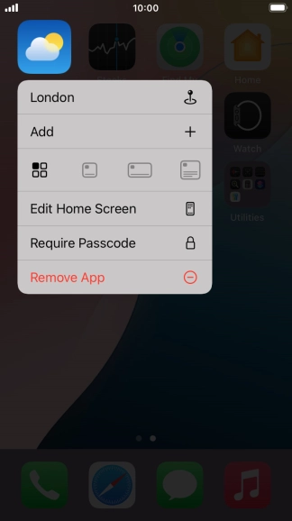 Press Remove App.