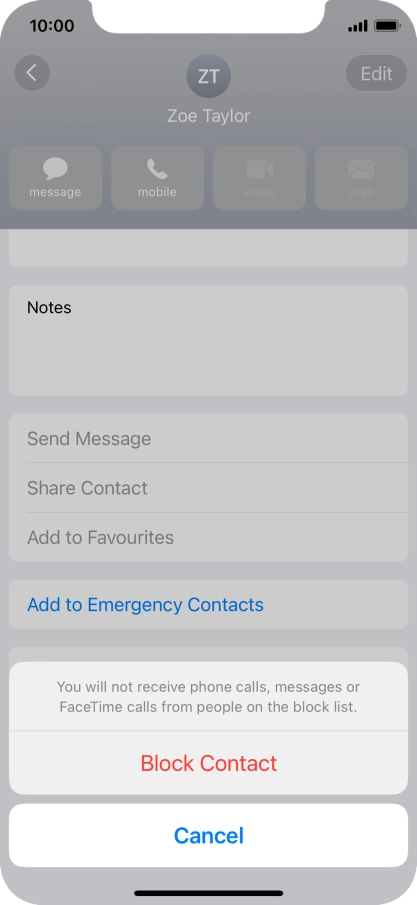 Press Block Contact.