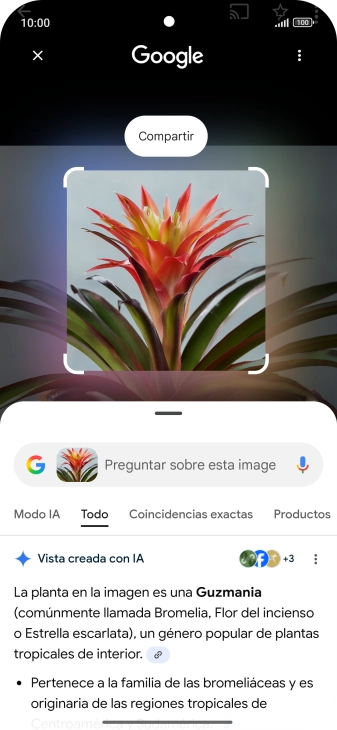 Sigue las indicaciones de la pantalla para utilizar los resultados de búsqueda.
