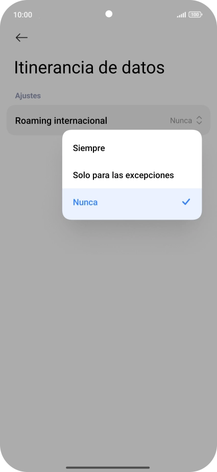 Pulsa el ajuste deseado para activar o desactivar la función.