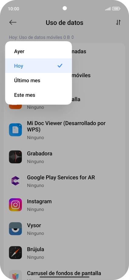 Pulsa el ajuste deseado.