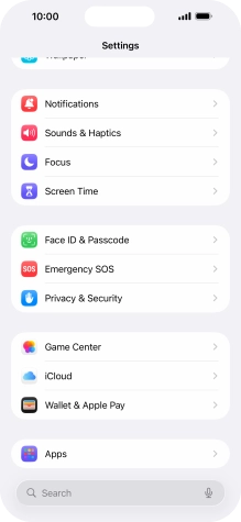 Press Privacy & Security.