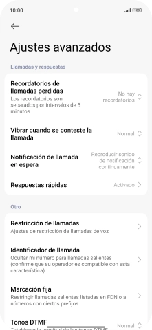 Pulsa Marcación fija.