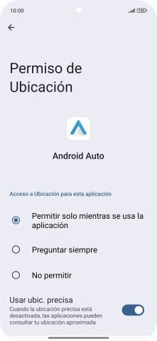Pulsa el ajuste deseado.