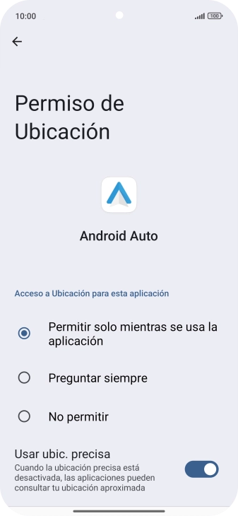 Pulsa el ajuste deseado.