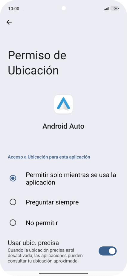 Pulsa el ajuste deseado.