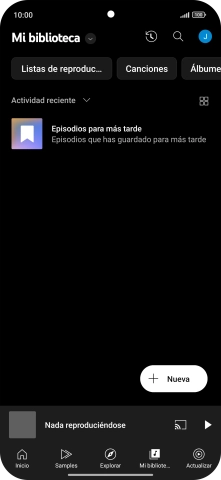 Pulsa la lista desplegable.