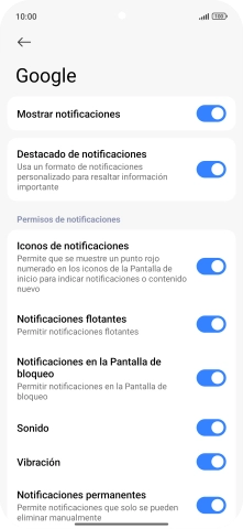 Pulsa el indicador junto a 
