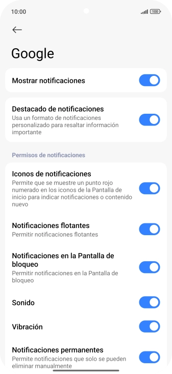 Pulsa el indicador junto a 