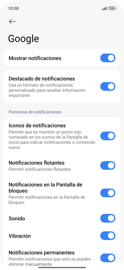 Pulsa el indicador junto a 