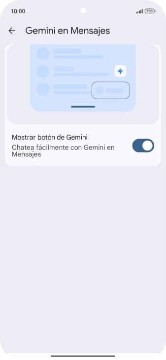 Pulsa la flecha hacia la izquierda las veces que sean necesarias para regresar a la vista de los mensajes.