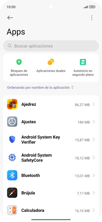 Pulsa la app deseada.
