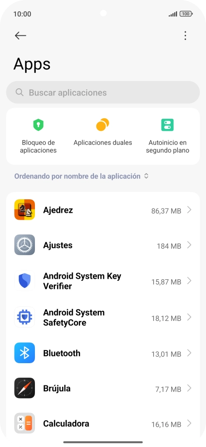 Pulsa la app deseada.