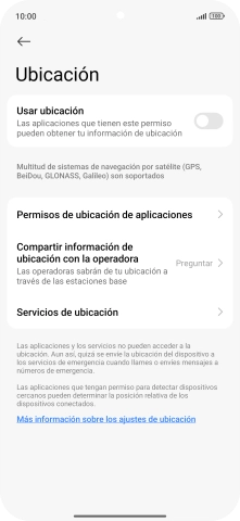 Pulsa el indicador junto a 