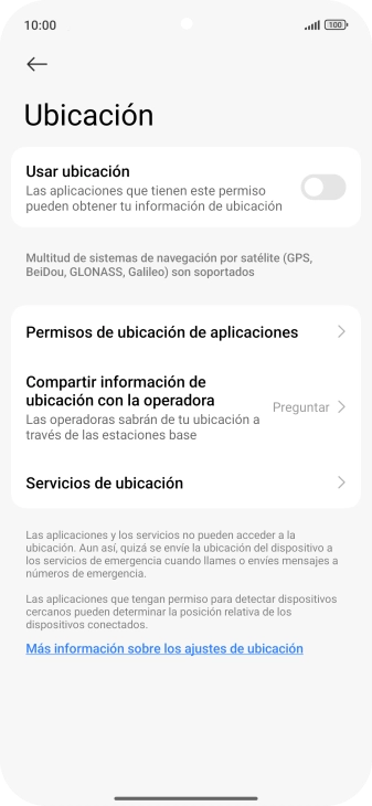 Pulsa el indicador junto a 