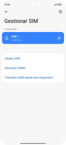 Pulsa Añadir eSIM.
