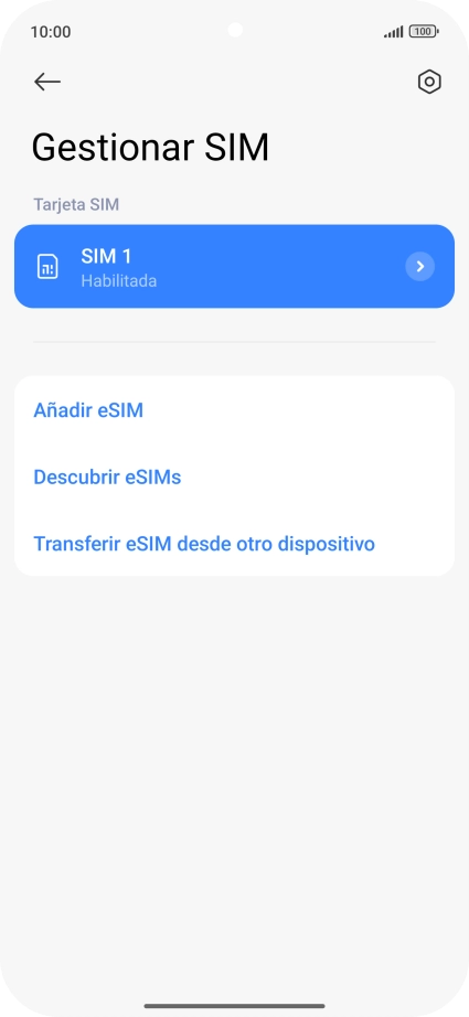 Pulsa Añadir eSIM.