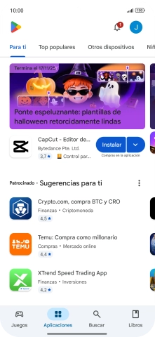 Pulsa el icono de perfil.