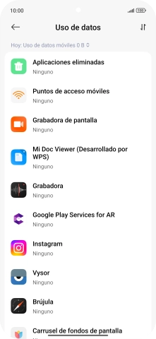 Pulsa la lista desplegable.