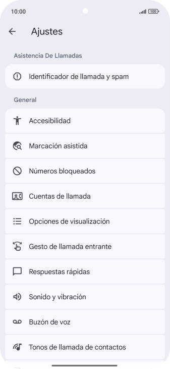 Pulsa Cuentas de llamada.